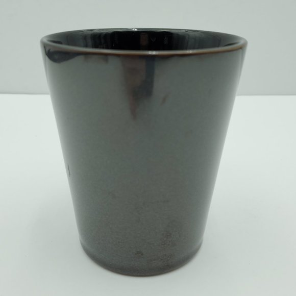 Pfaltzgraff Aria Gray Mugs Dark Slate Grey Large Handled Coffee Cups - Picture 7 of 9